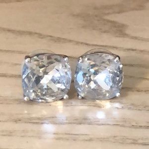 Kate Spade silver crystal earrings